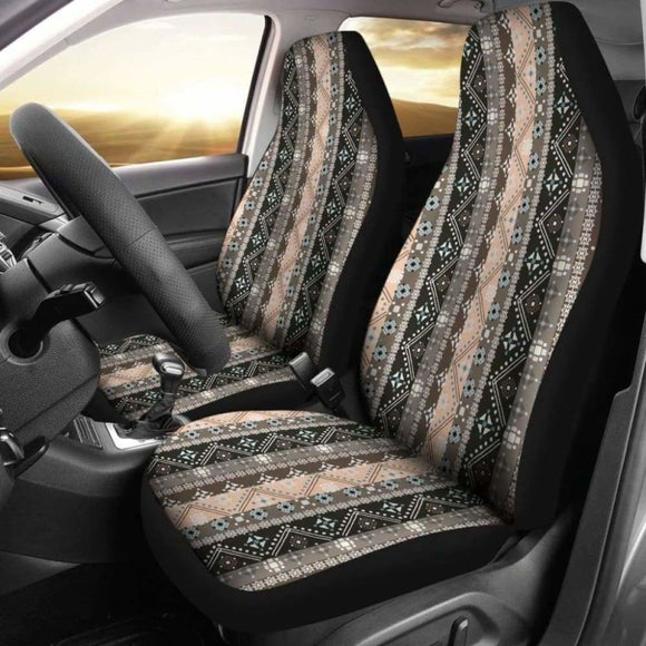 Brown Boho Ethnic Car Seat Covers 105905 - YourCarButBetter