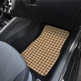 Brown Checked Buffalo Plaid Amazing Car Floor Mats 211606 - YourCarButBetter