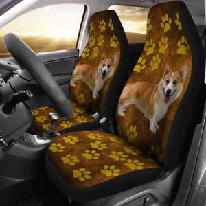 Brown Corgi Car Seat Covers 102802 - YourCarButBetter