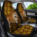 Brown Corgi Car Seat Covers 102802 - YourCarButBetter