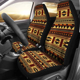 Brown Ethnic Pattern Native Car Seat Covers 093223 - YourCarButBetter