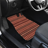 Brown Orange Aztec Pattern Car Floor Mats 211001 - YourCarButBetter