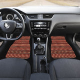 Brown Orange Aztec Pattern Car Floor Mats 211001 - YourCarButBetter