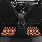 Brown Orange Aztec Pattern Car Floor Mats 211001 - YourCarButBetter