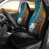 Brown Trout Bones And Skin Pattern Fishing Car Seat Covers 182417 - YourCarButBetter