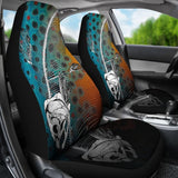 Brown Trout Bones And Skin Pattern Fishing Car Seat Covers 182417 - YourCarButBetter