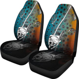 Brown Trout Bones And Skin Pattern Fishing Car Seat Covers 182417 - YourCarButBetter