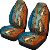 Brown Trout Fish Fishing Car Seat Covers 182417 - YourCarButBetter