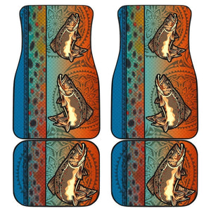 Brown Trout Fish Scale Pattern Fishing Car Floor Mats 182417 - YourCarButBetter