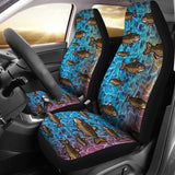 Brown Trout Fish Skin Pattern Fishing Car Seat Covers 182417 - YourCarButBetter