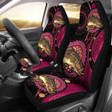 Brown Trout Fishing Car Seat Covers Ethnic Pattern Decor 182417 - YourCarButBetter