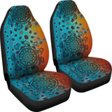 Brown Trout Mandala Pattern Fishing Car Seat Covers 182417 - YourCarButBetter