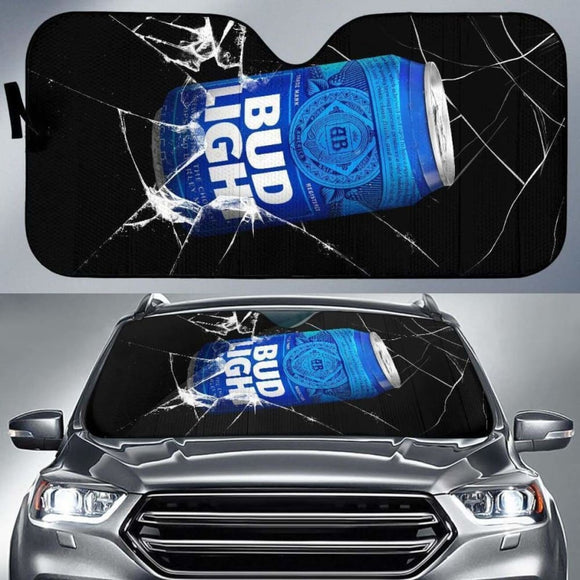 Bud Light Auto Sun Shade Car Win Visor For Beer Lover 102507 - YourCarButBetter