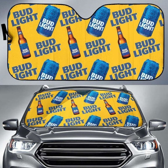 Bud Light Car Sun Shade Auto Sun Visor For Beer Lover 102507 - YourCarButBetter