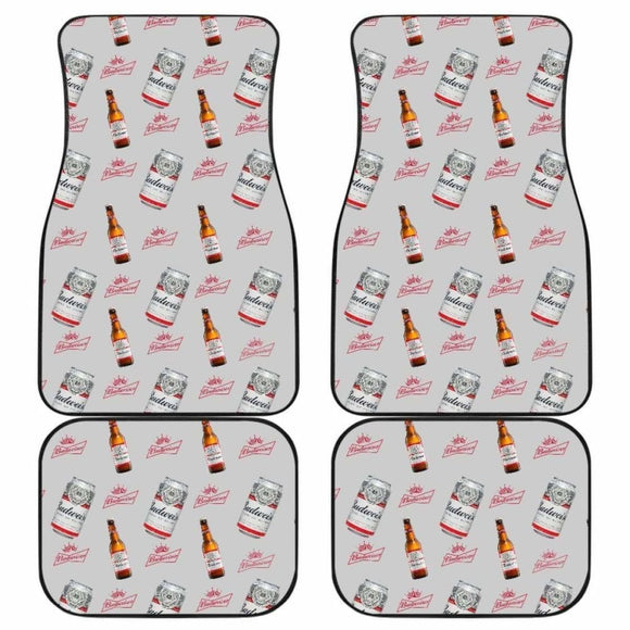 Budweiser Car Floor Mats Beer Lover Gift Idea 195016 - YourCarButBetter