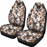 Bull Terrier Full Face Car Seat Covers 110424 - YourCarButBetter