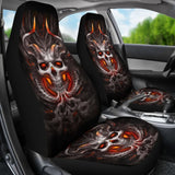 Burning Skull - Seat Covers For Car 103131 - YourCarButBetter