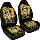 But Did You Die Mom Life Skull Bandana Sunflower Lovers Car Seat Covers 4 211503 - YourCarButBetter