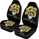 But Did You Die Mom Life Skull Bandana Sunflower Lovers Car Seat Covers 5 211503 - YourCarButBetter