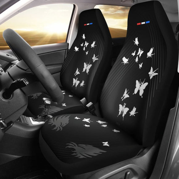 Butterflies W Ak47S In Deuce Flight (2Nd Amendment) Pattern Car Seat Covers 101819 - YourCarButBetter