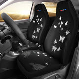 Butterflies W Ak47S In Deuce Flight (2Nd Amendment) Pattern Car Seat Covers 101819 - YourCarButBetter