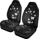Butterflies W Ak47S In Deuce Flight (2Nd Amendment) Pattern Car Seat Covers 101819 - YourCarButBetter