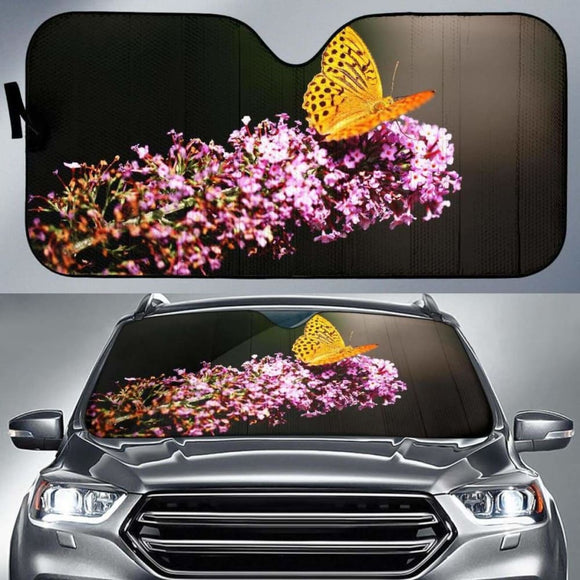 Butterfly Botanical Garden Poland 4K Car Sun Shade 172609 - YourCarButBetter