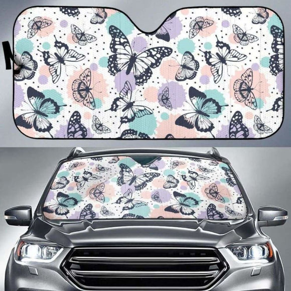 Butterfly Pattern Car Auto Sun Shades 172609 - YourCarButBetter