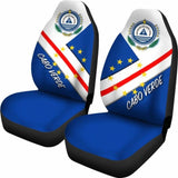 Cabo Verde Car Seat Cover - Cabo Verde Flag And Coat Of Arms - 25 105905 - YourCarButBetter