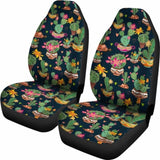Cactus Flower Pattern Car Seat Covers 102802 - YourCarButBetter