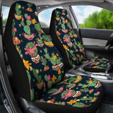 Cactus Flower Pattern Car Seat Covers 102802 - YourCarButBetter