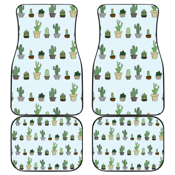 Cactus Succulent Plant Car Floor Mats 212601 - YourCarButBetter