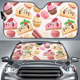 Cake Cupcake Sweets Pattern Car Auto Sun Shades 460402 - YourCarButBetter