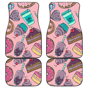 Cake Dessert Pattern Print Car Floor Mats 211706 - YourCarButBetter