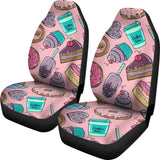 Cake Dessert Pattern Print Car Seat Covers 211706 - YourCarButBetter