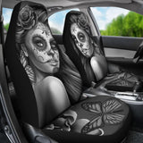 Calavera Fresh Look Design #2 Car Seat Covers (Vintage Retro) 094201 - YourCarButBetter