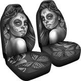 Calavera Fresh Look Design #2 Car Seat Covers (Vintage Retro) 094201 - YourCarButBetter