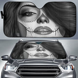 Calavera Fresh Look Design #3 Auto Sun Shade (Vintage Retro) 094201 - YourCarButBetter
