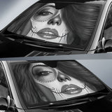 Calavera Fresh Look Design #3 Auto Sun Shade (Vintage Retro) 094201 - YourCarButBetter