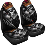 Calavera Sugar Skull King And Queen Kissing Car Seat Covers 210301 - YourCarButBetter