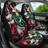 Calavera Sugar Skull Kissing Car Seat Covers 210301 - YourCarButBetter