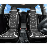 Camaro Flat Black Car Seat Covers 210901 - YourCarButBetter