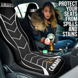 Camaro Gloss Black Car Seat Covers 210901 - YourCarButBetter