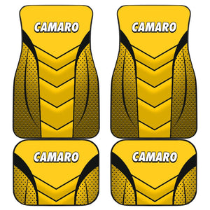 Camaro Yellow Car Floor Mats 210901 - YourCarButBetter