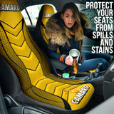 Camaro Yellow Car Seat Covers 210901 - YourCarButBetter