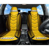 Camaro Yellow Car Seat Covers 210901 - YourCarButBetter