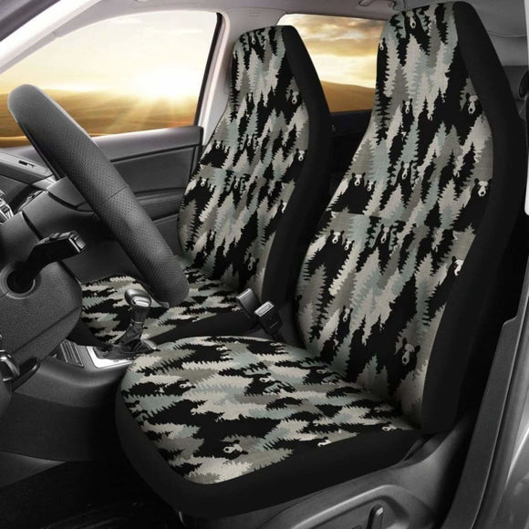 Camo Car Seat Cover Bear Hunting 112608 - YourCarButBetter