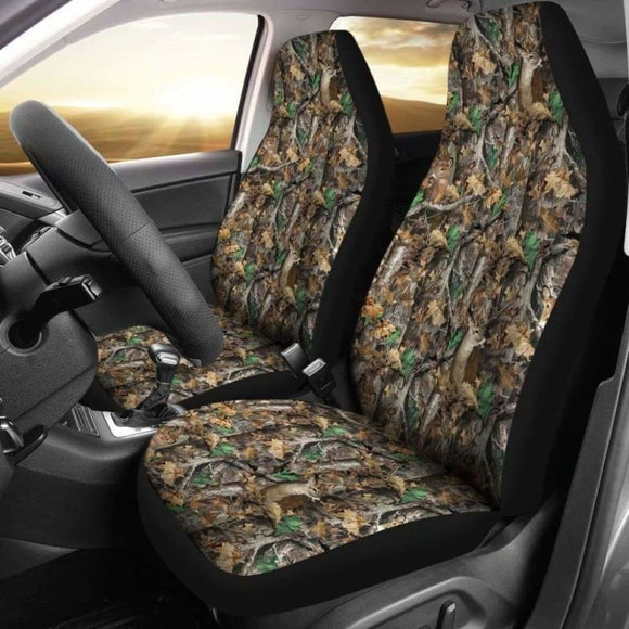 Camo Car Seat Cover - Deer Hunting Awesome 161012 - YourCarButBetter