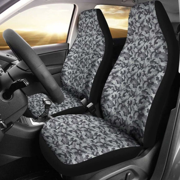 Camo Car Seat Cover Grey 112608 - YourCarButBetter