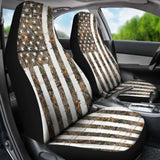 Camo Car Seat Cover Usa Flag 112608 - YourCarButBetter